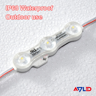 ماژول LED سامسونگ منبع نور تزریق SMD 2835 3 لامپ گرم سفید 12 ولت ضد آب IP68